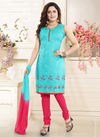 Firozi N F CHURIDAR 07 Stylish Casual Wear Designer Worked Readymade Salwar Suit Collection N F C 206 FIROZI